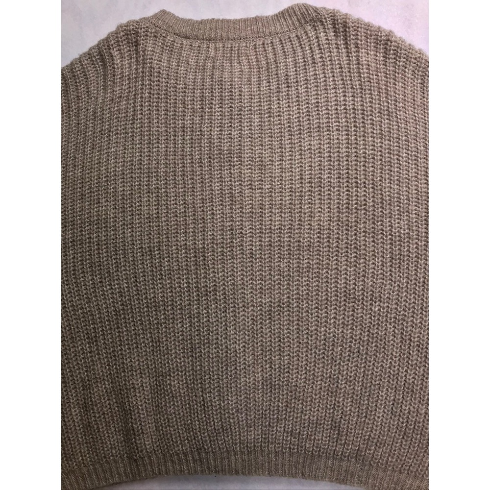 Zenana Womens 3X Oversized Cardigan Sweater Tan Ribbed Knit Lantern Sleeve - Picture 15 of 16